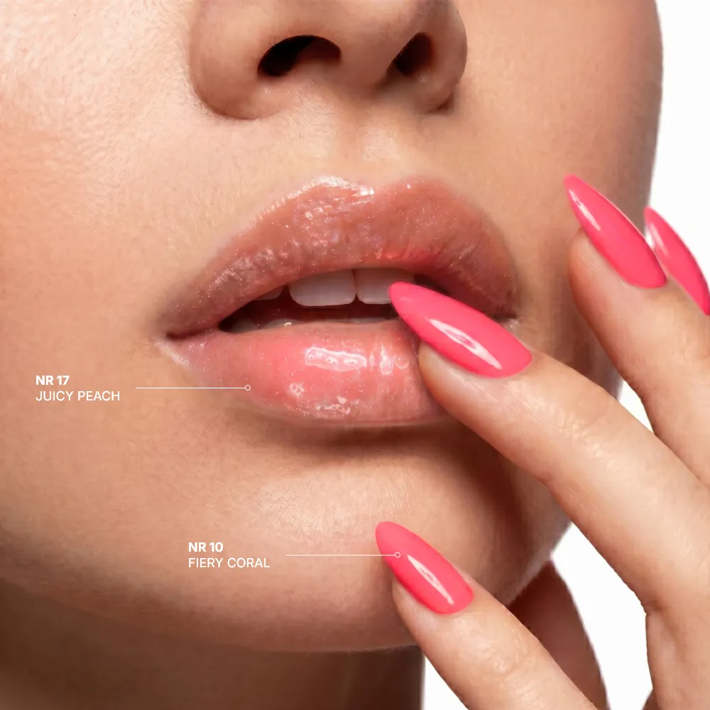 Eveline Juicy Peach Lips & Nails coffret gloss vernis pêche
