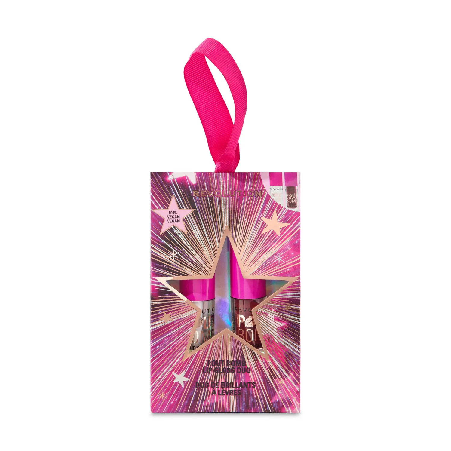 Revolution Pout Bomb coffret mini gloss lèvres repulpant brillant