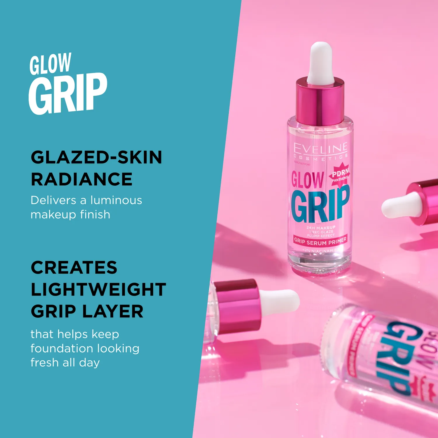 Eveline Grip Glow Grip sérum-primer éclat tenue 24H