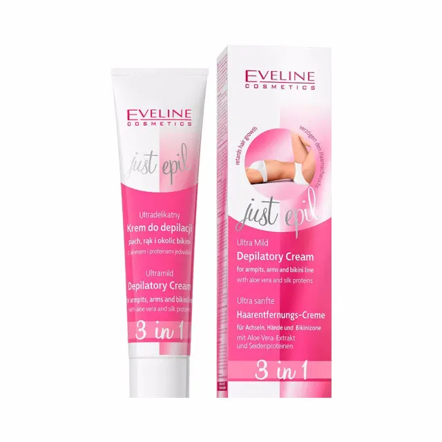 Eveline Just Epil crème dépilatoire douce zones sensibles aloe