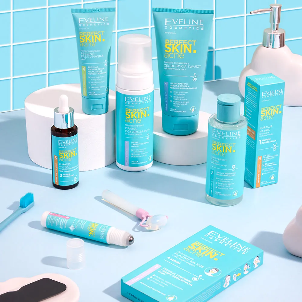 Eveline Perfect Skin Acne lotion tonique pores peau grasse