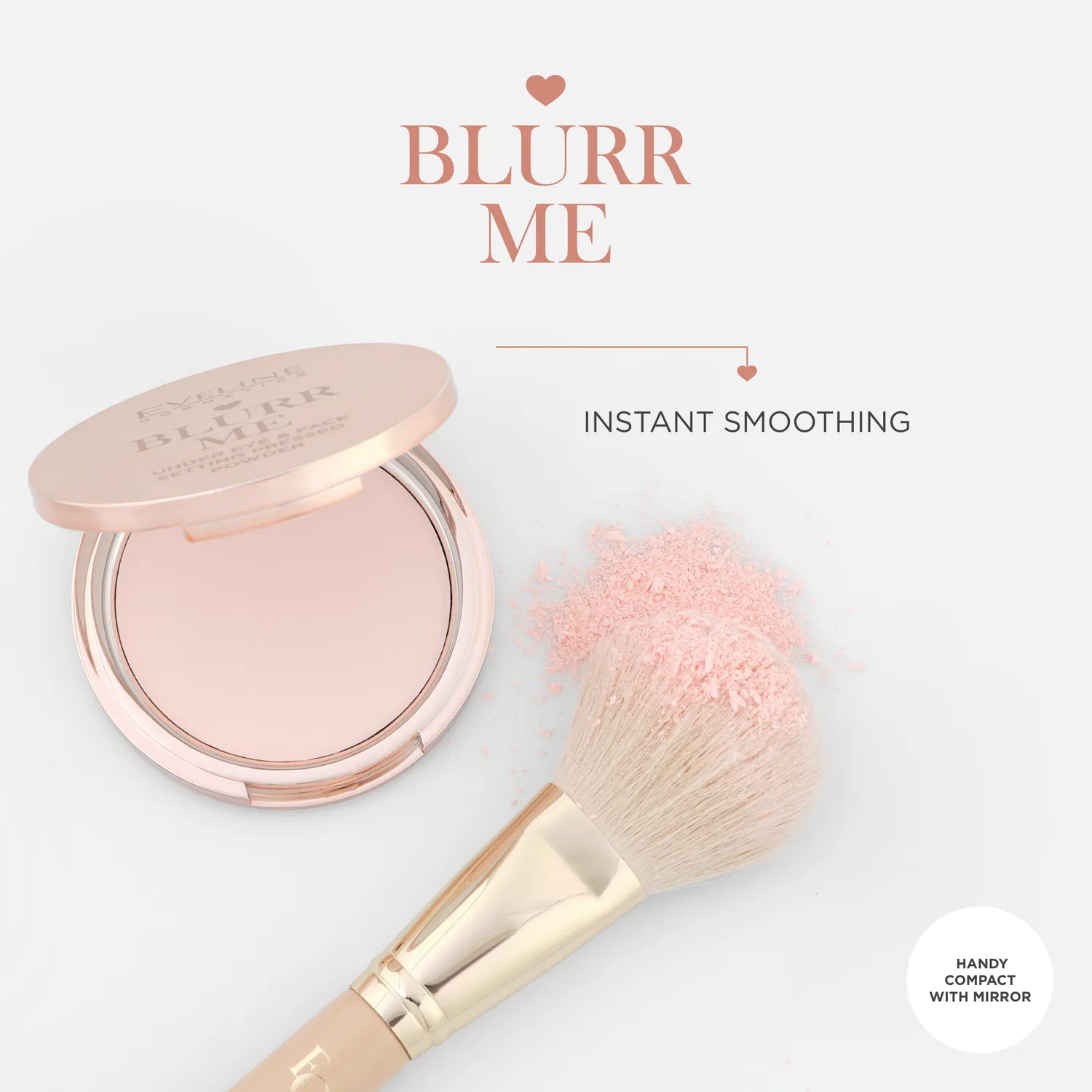 Eveline Blurr Me poudre pressée visage rosée matifiante