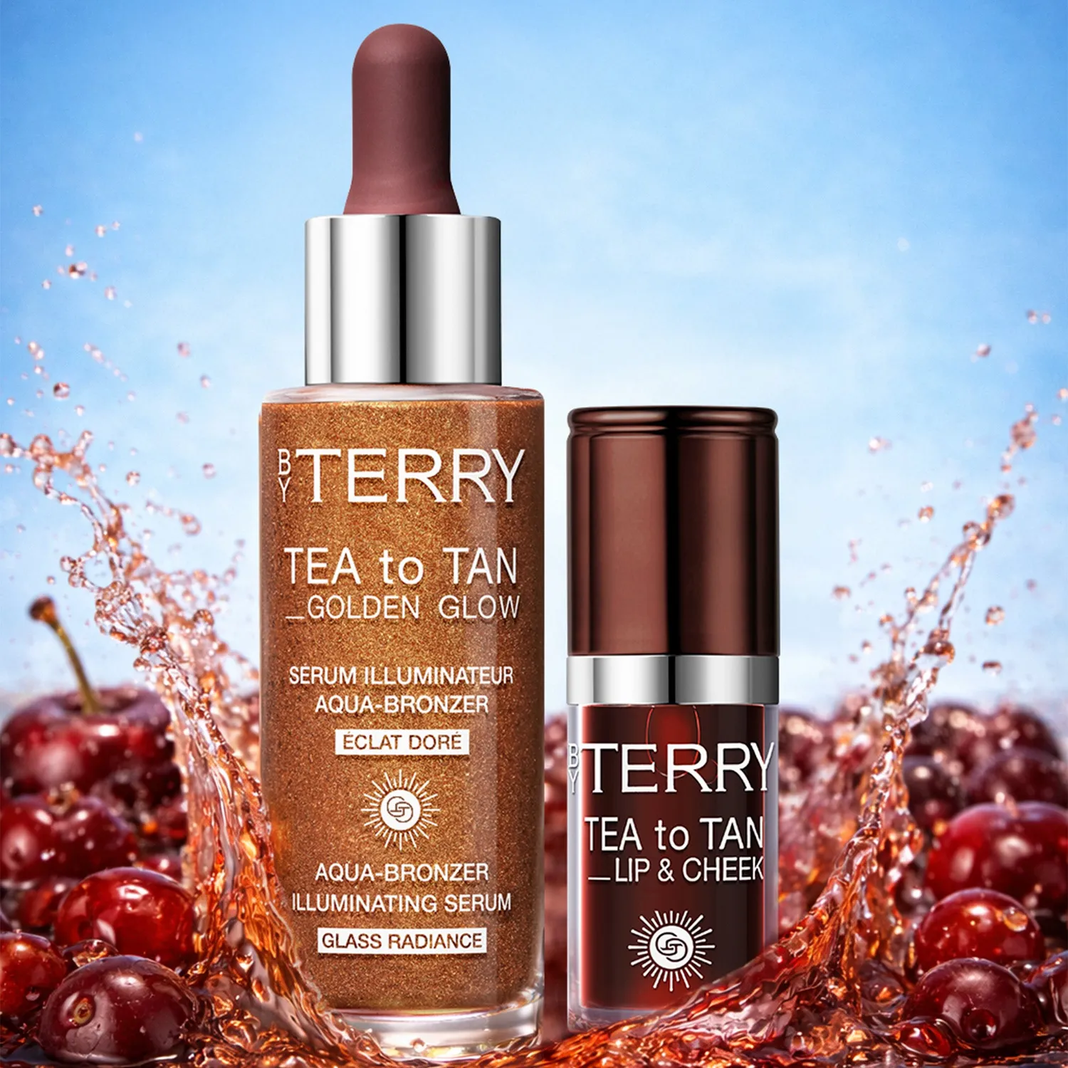 By Terry Tea to Tan Sun-Kissed Glow Set duo teint 2 sérums bonne mine