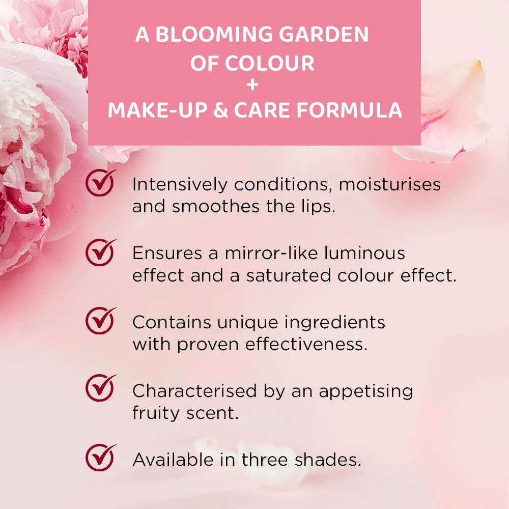 Eveline Cosmetics Flower Garden rouge à lèvres hydratant n°02