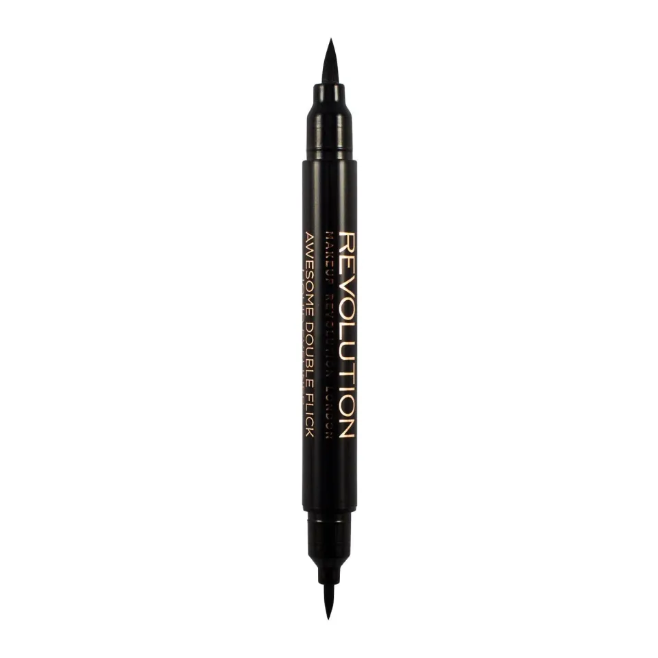 Revolution Awesome Double Flick eyeliner feutre noir double embout