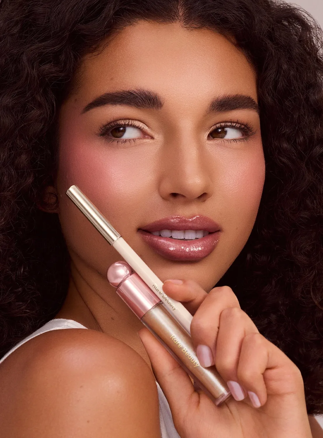 Rare Beauty Luminous Faves Lip Duo duo lèvres Lovely Flash nacré