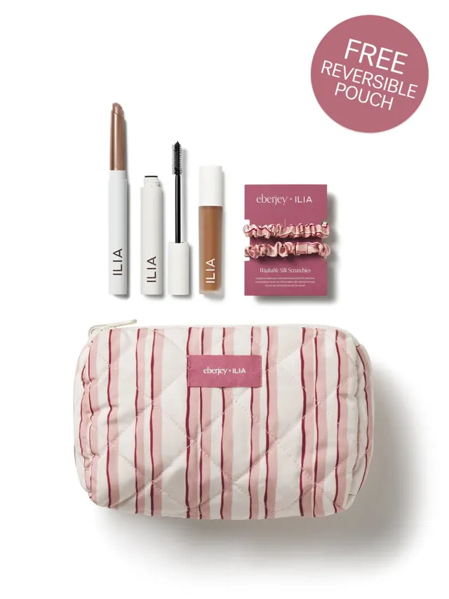 Eberjey x Ilia The AM Set coffret teint fini naturel