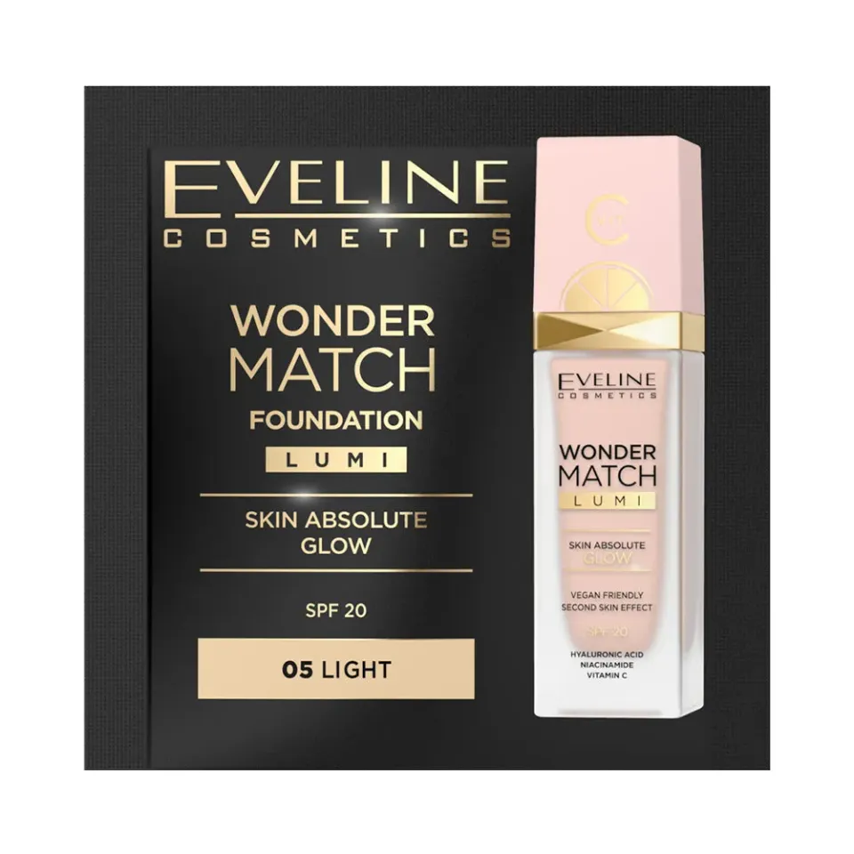 Eveline Wonder Match Lumi fond de teint miniature 1,5 ml vanilla
