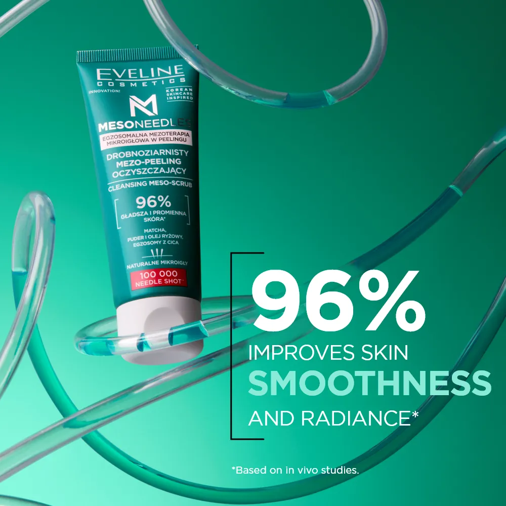 Eveline MesoNeedles meso-gommage nettoyant visage matcha cica