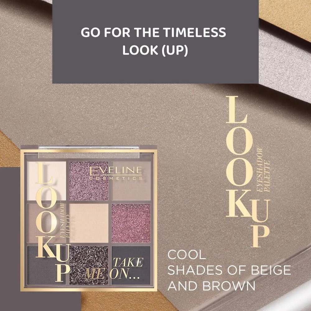 Eveline Look Up Take Me On palette 9 fards beiges