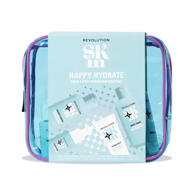 Revolution Skin Happy Hydrate kit soin visage hydratant 4 étapes