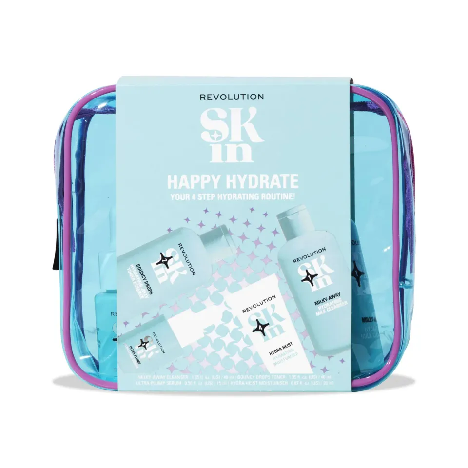 Revolution Skin Happy Hydrate kit soin visage hydratant 4 étapes