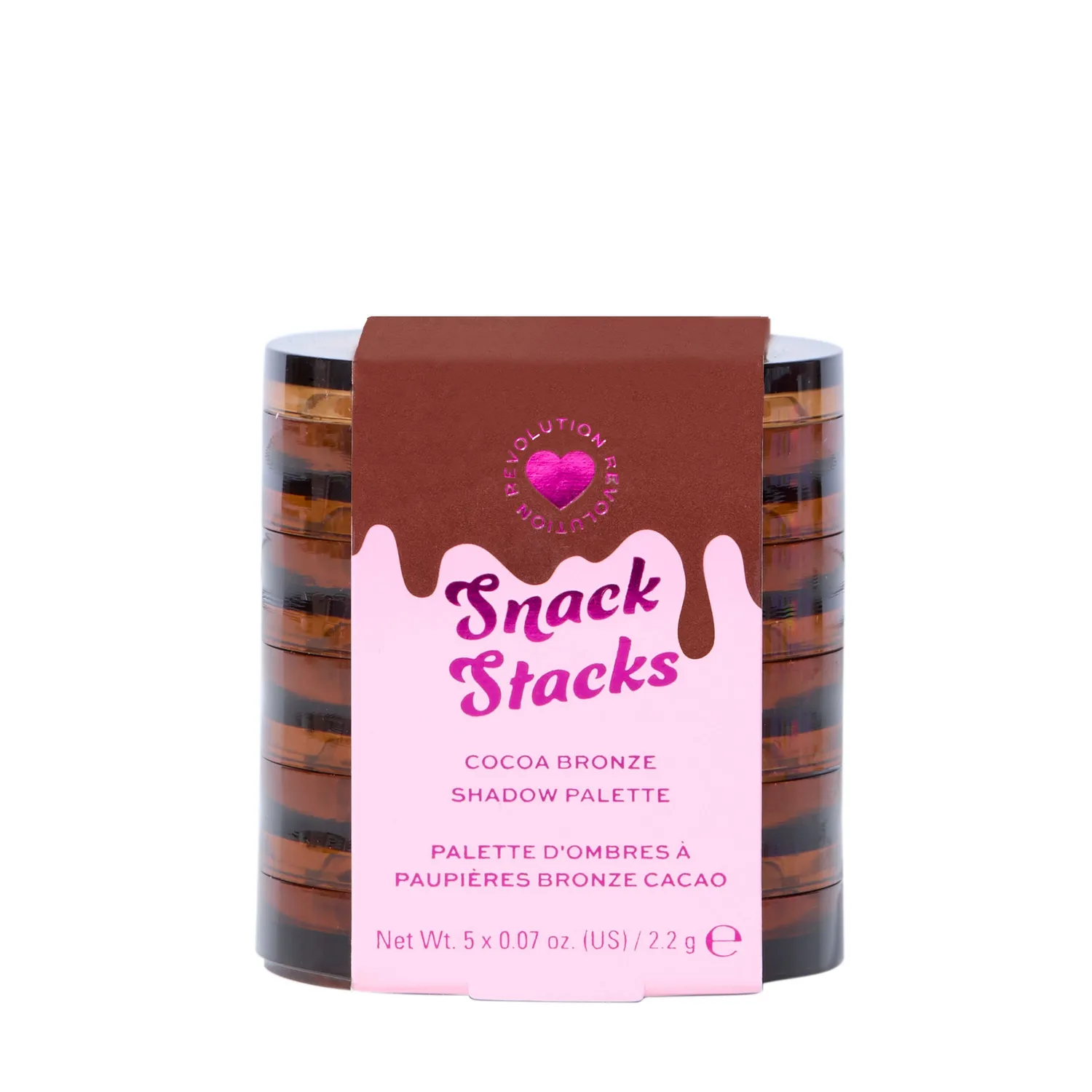 I Heart Revolution Snack Stacks palette fards Cocoa Bronze 5 teintes