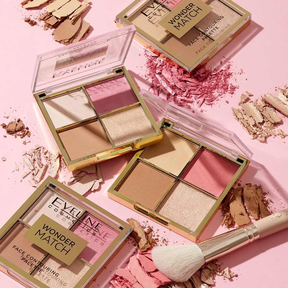 Eveline Wonder Match set maquillage palette + gloss repulpant