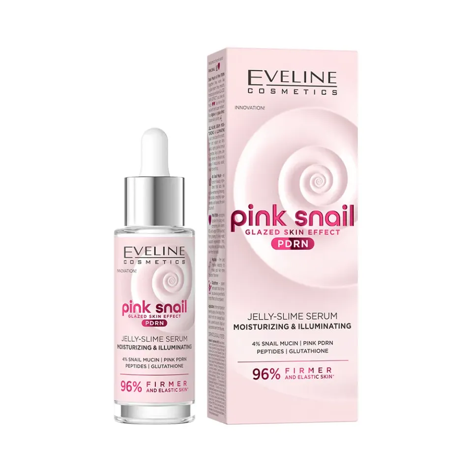Eveline Pink Snail sérum hydratant éclat gel léger