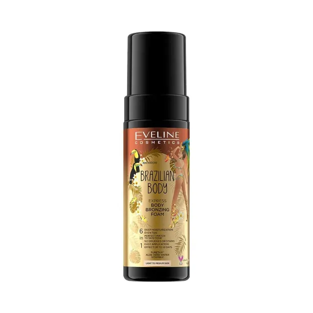 Eveline Brazilian Body Express mousse autobronzante hâle doré
