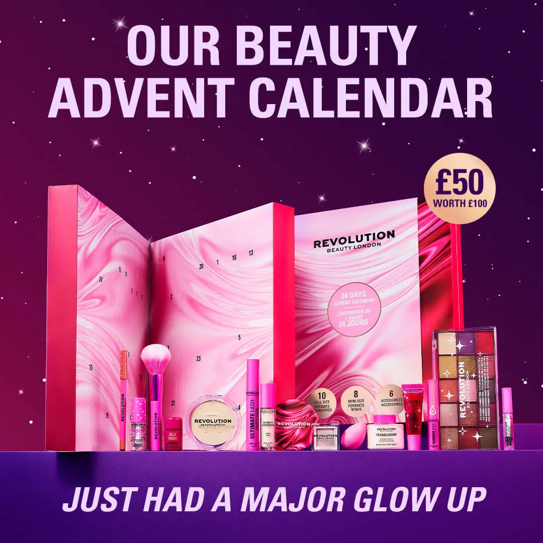 Revolution Beauty Advent Calendar 2026 calendrier maquillage 24 cases