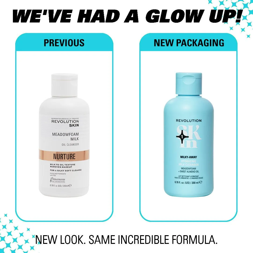 Revolution Skin Milky-Away lait démaquillant limnanthe amande douce
