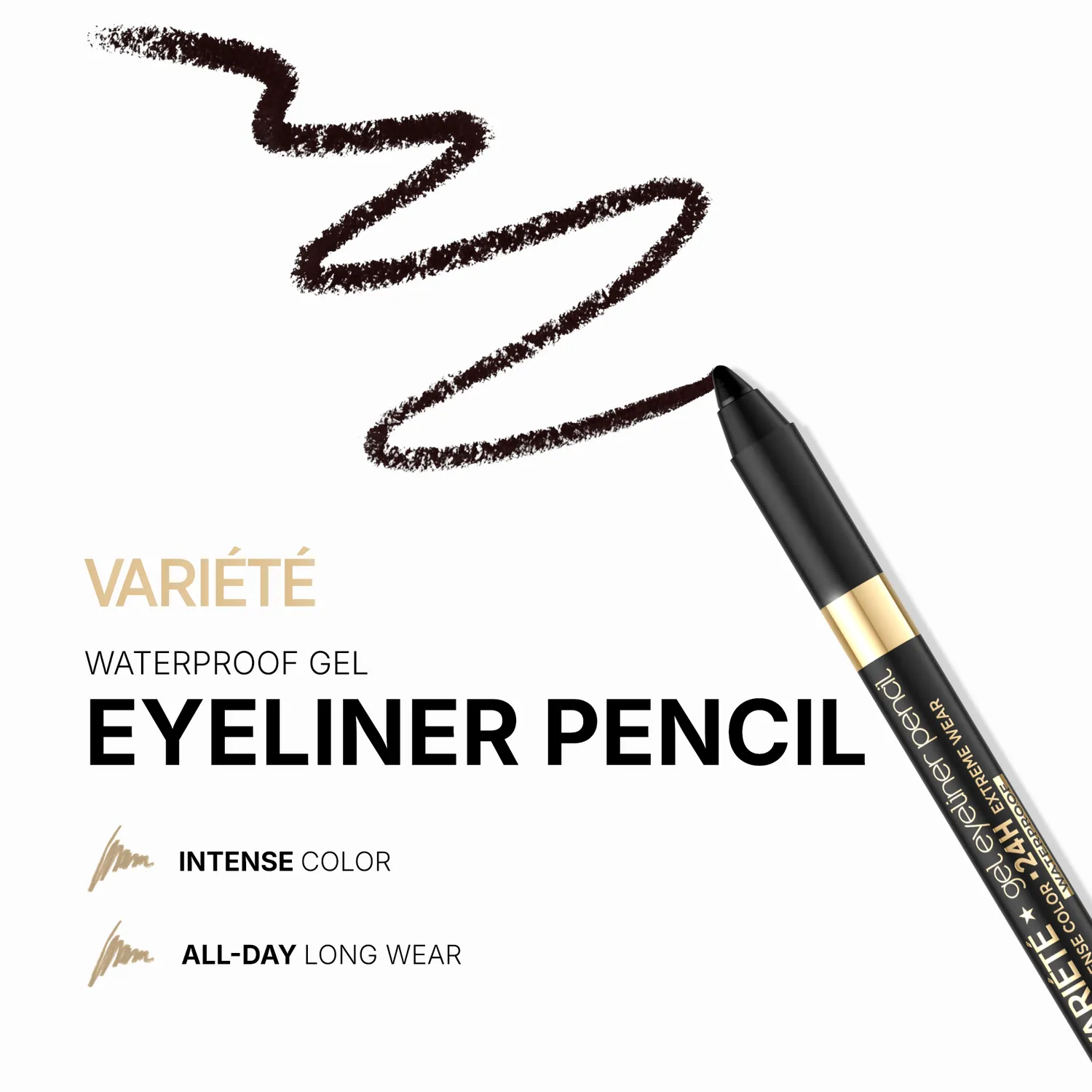 Eveline Variété crayon eyeliner gel waterproof mat
