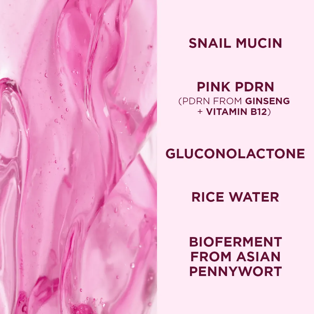 Eveline Cosmetics Pink Snail gel nettoyant hydratant visage