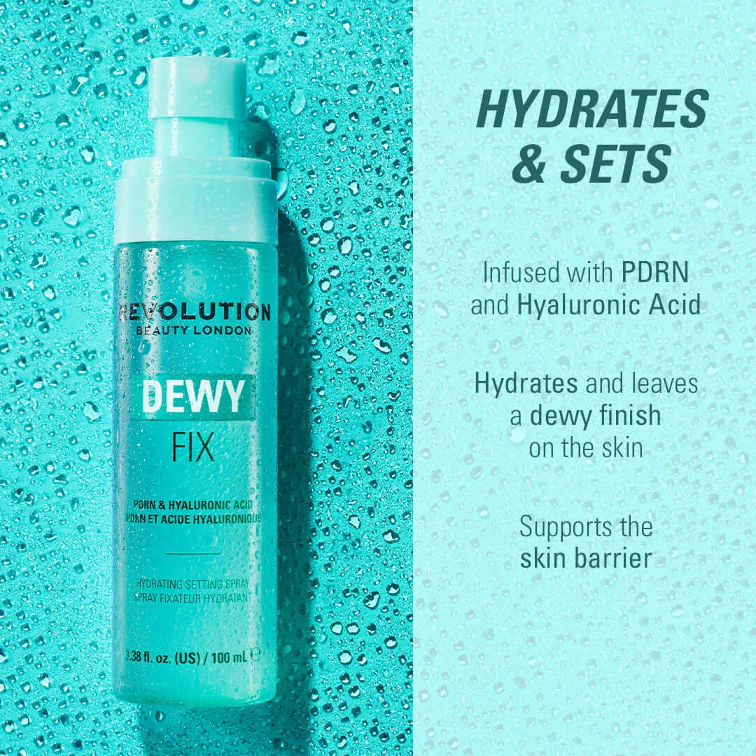 Revolution Dewy Fix spray fixateur PDRN + HA fini dewy