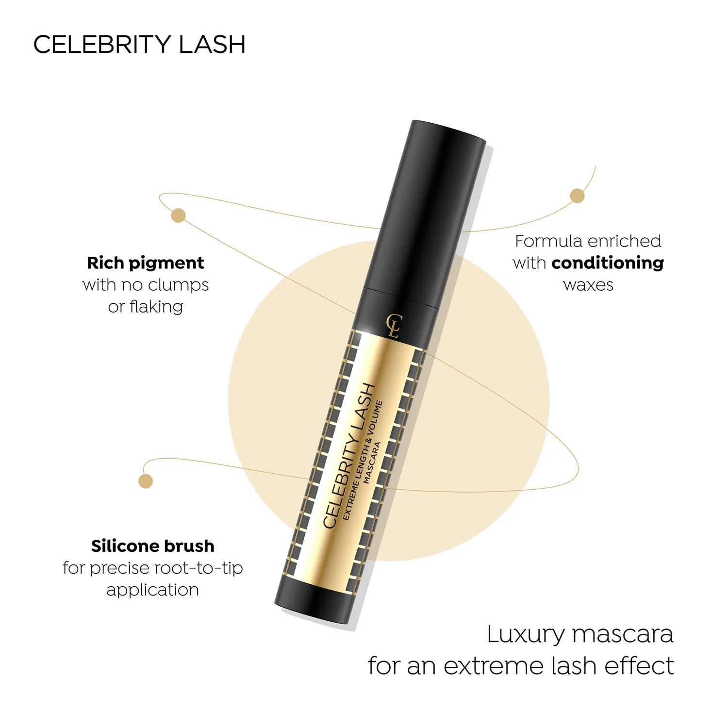 Eveline Christian Laurent Celebrity Lash mascara volume longueur