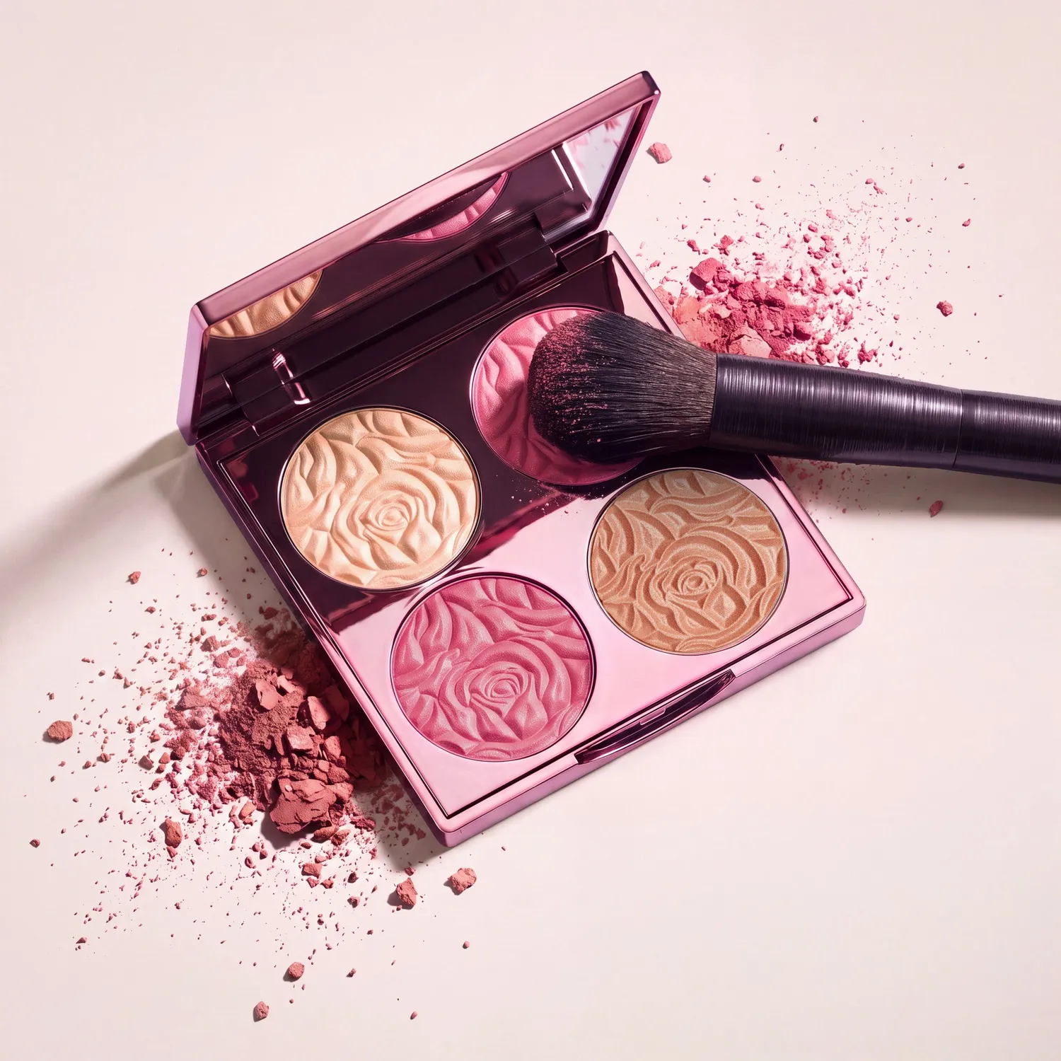By Terry Duo Palette CC Éclat Sunny Flash pinceau