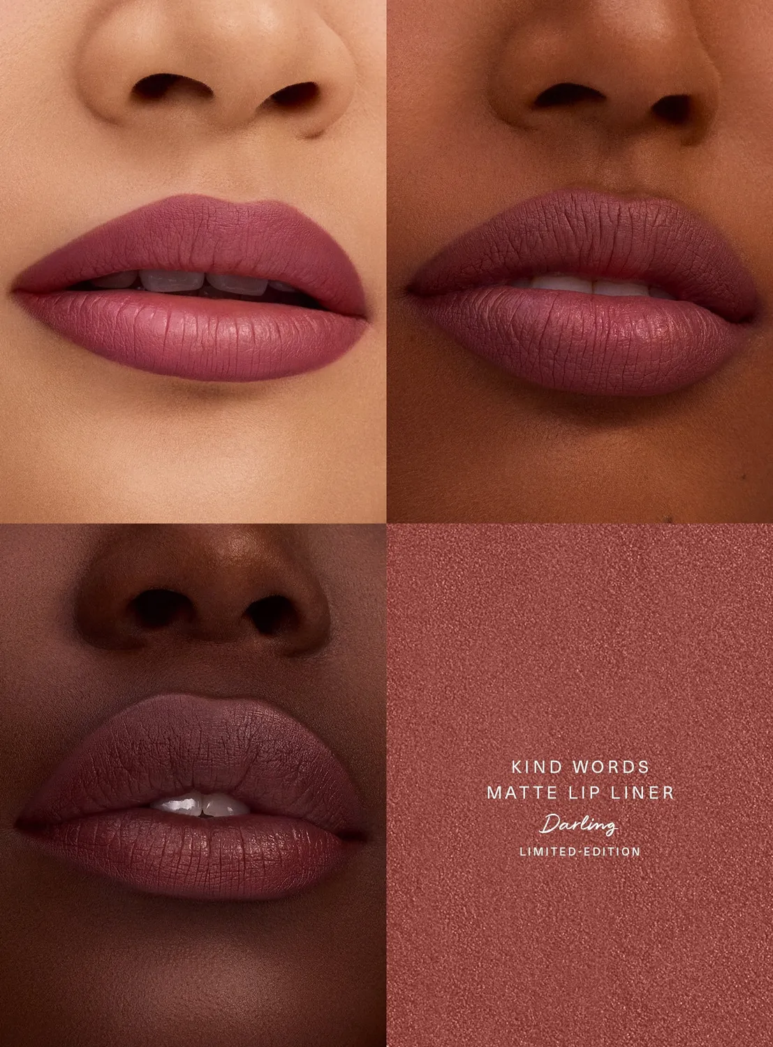 Rare Beauty Mauve Faves Lip Duo duo lèvres Darling Heart
