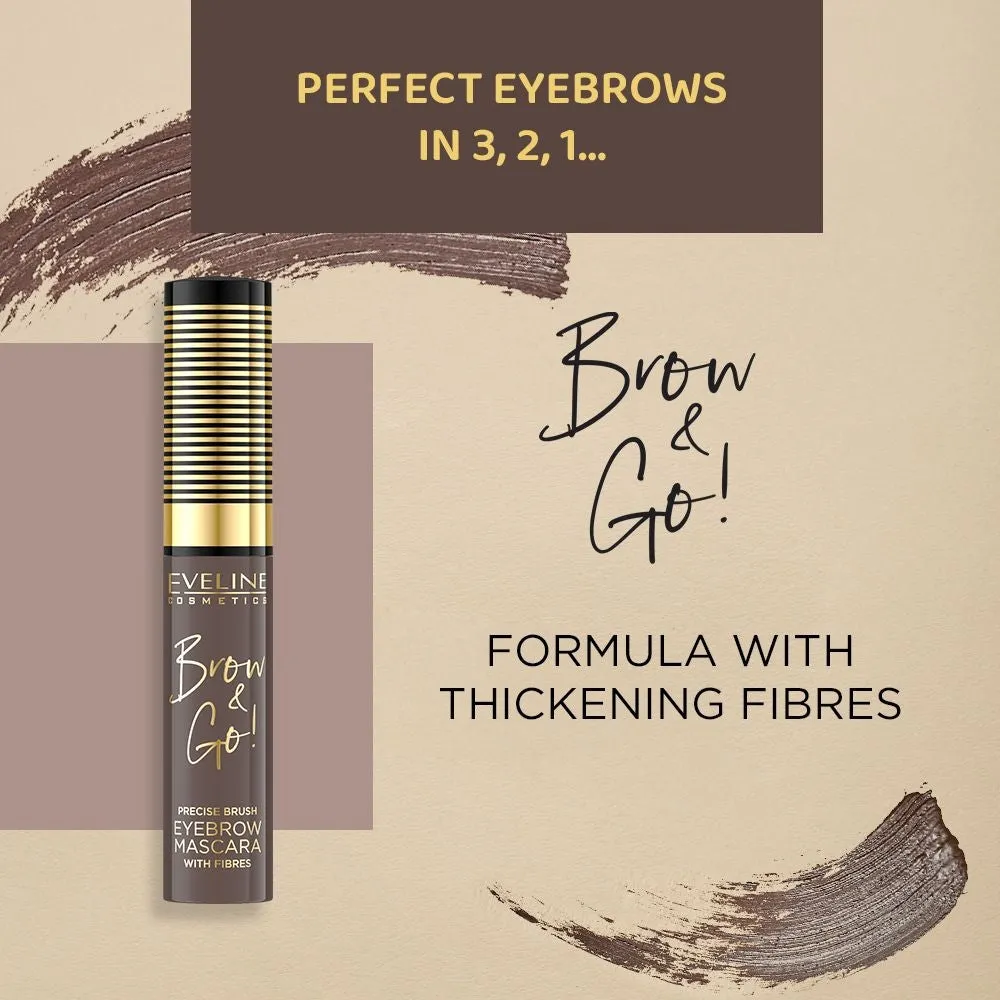 Eveline Brow & Go! mascara sourcils taupe couvrance moyenne