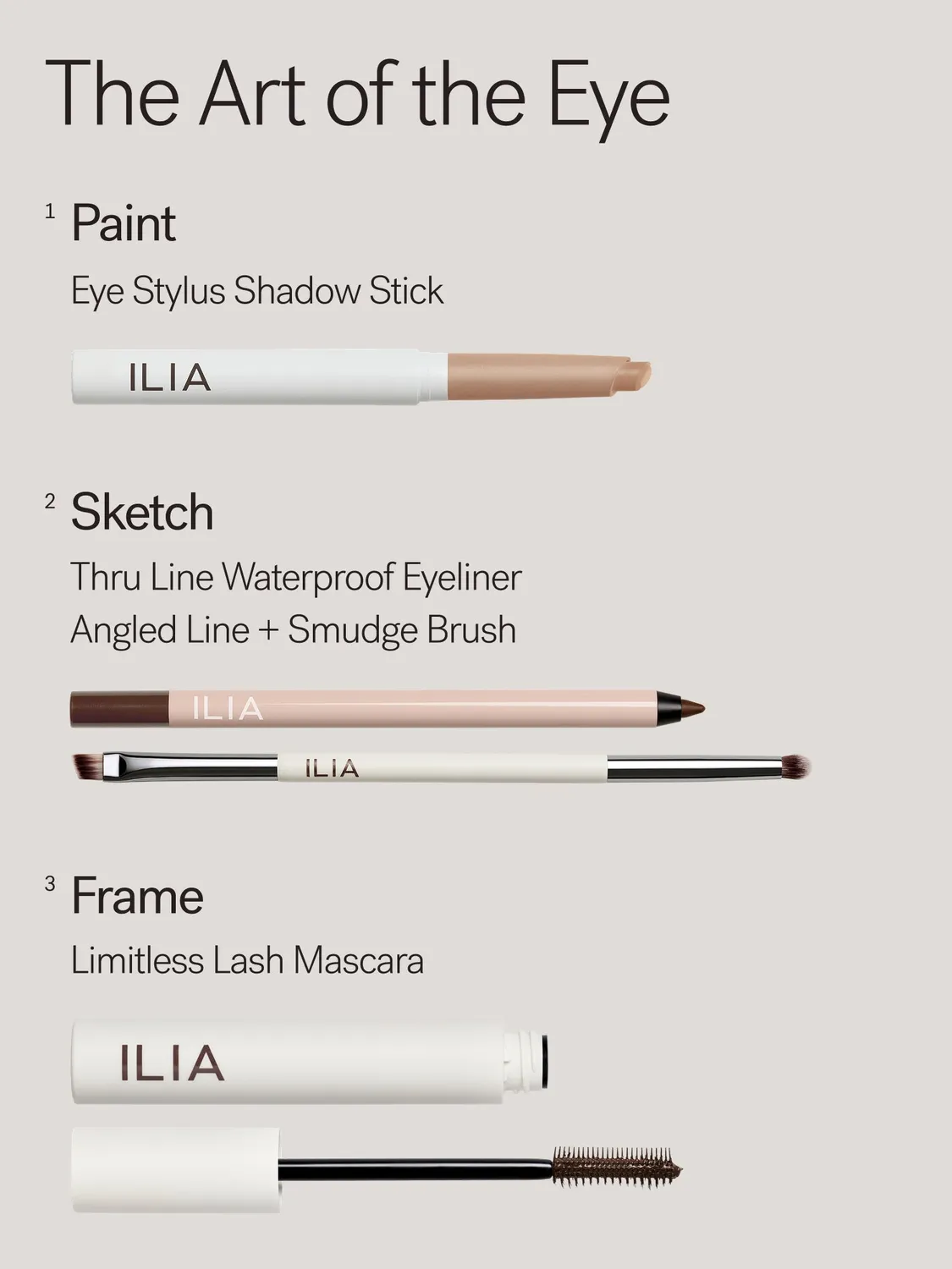Ilia Angled Line + Smudge Brush pinceau yeux double embout