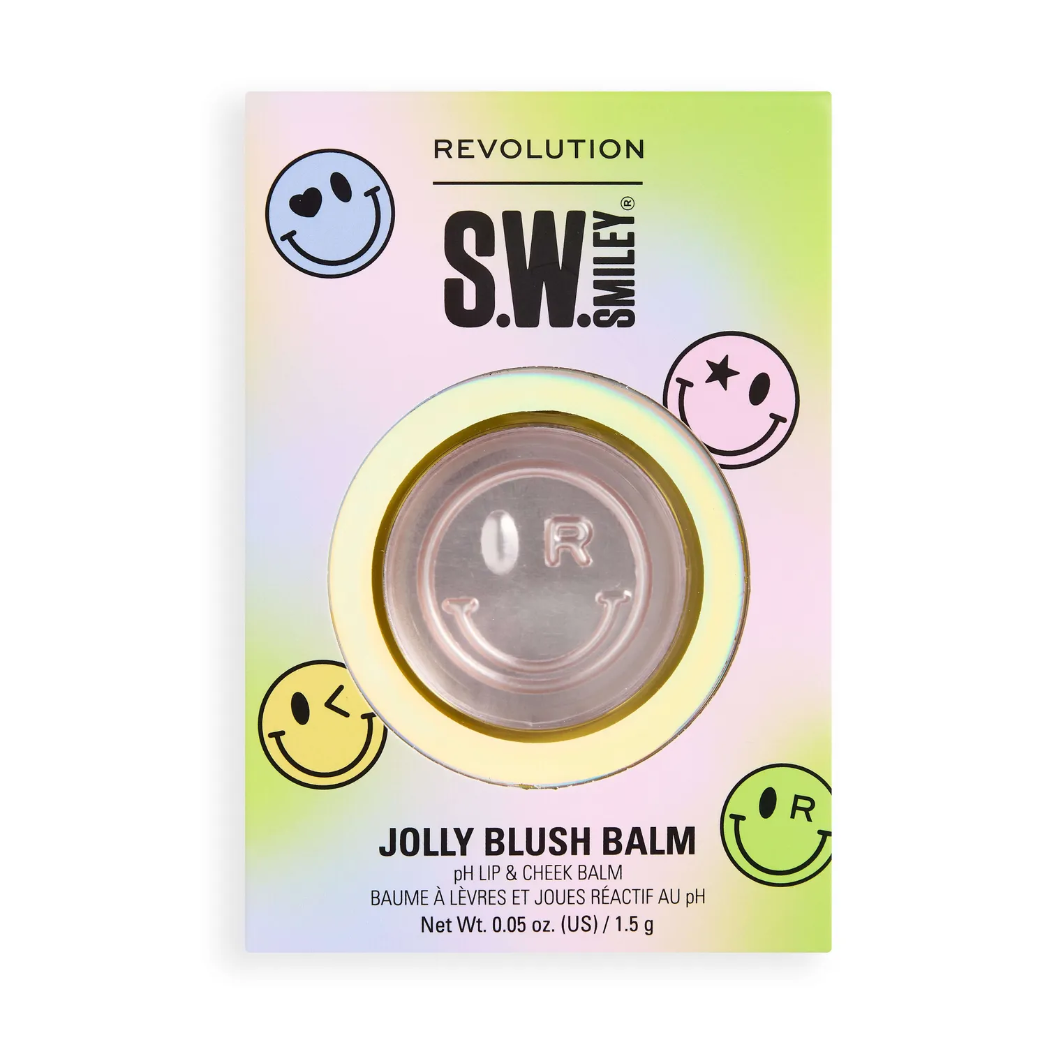 Revolution Jolly blush baume lèvres et joues teinte pH