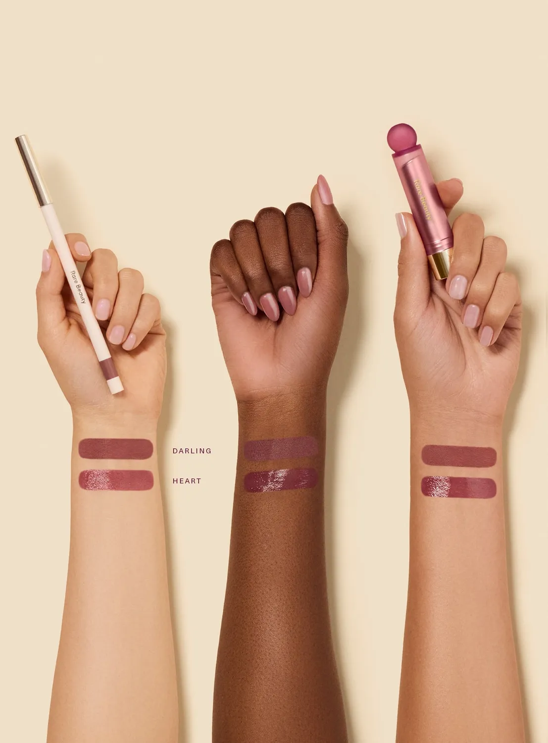 Rare Beauty Mauve Faves Lip Duo duo lèvres Darling Heart