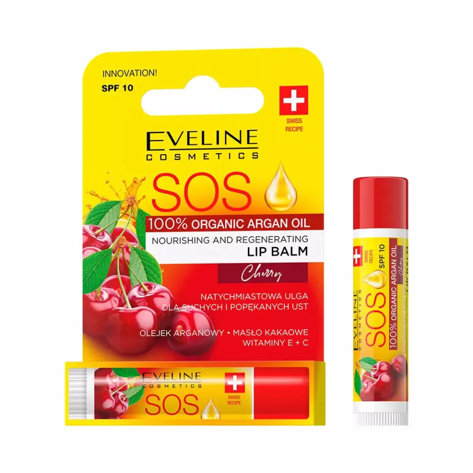 Eveline Oh! My Lips S.O.S. baume à lèvres cerise nourrissant