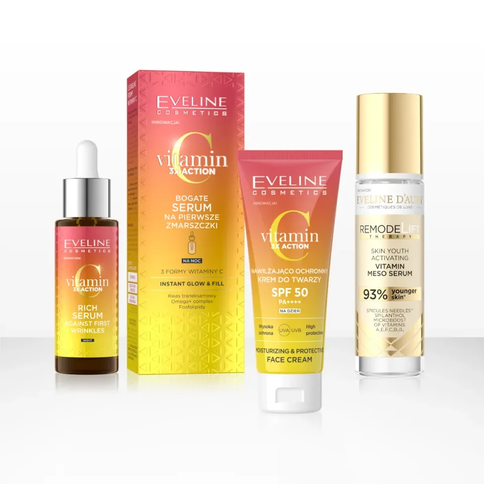 Eveline Mezo-Serum Vitamine C coffret 3 soins best-sellers