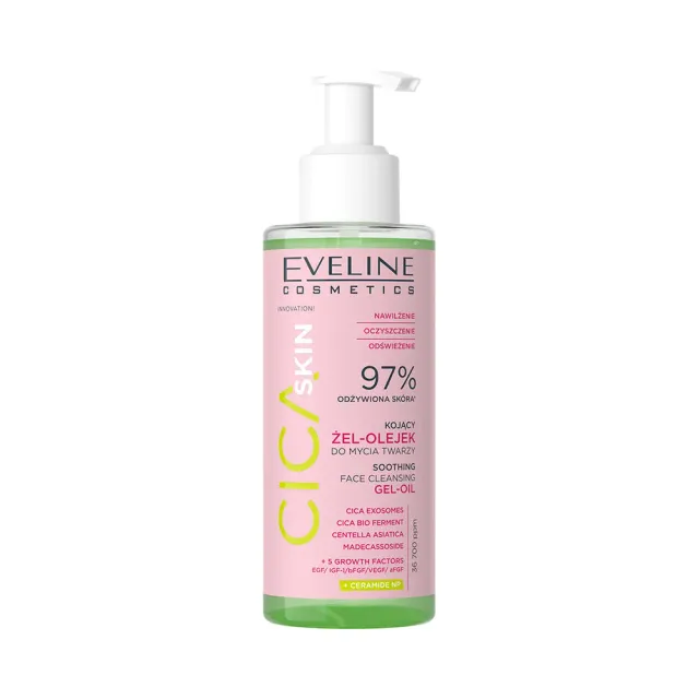 Eveline Cica Skin gel-huile nettoyant visage apaisant