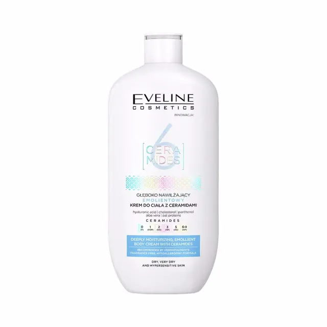 Eveline 6 Ceramides crème corps émolliente peau sensible