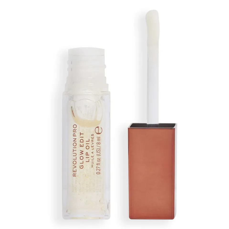 Revolution Pro Glow Edit huile lèvres shimmer Clear hydratante