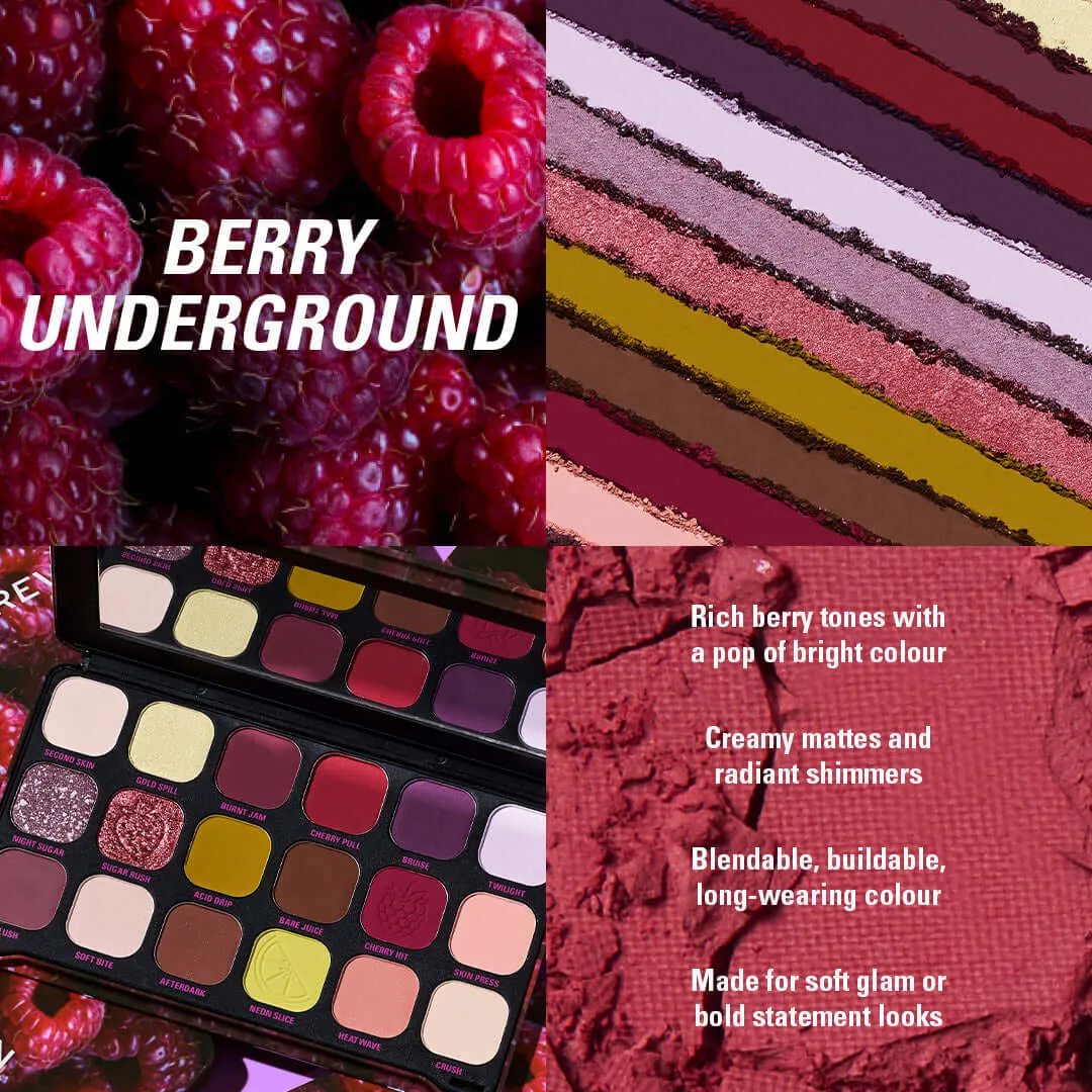 Revolution Forever Flawless Berry Underground palette fards berry