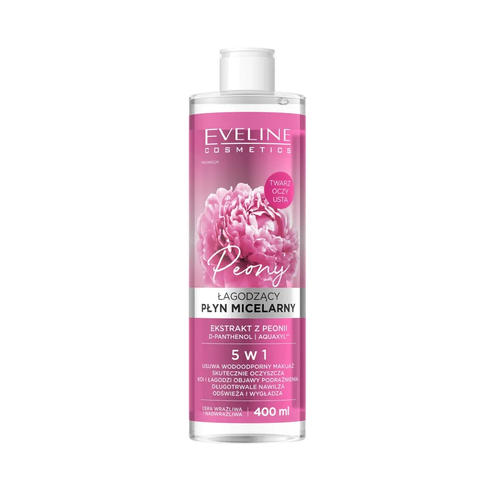 Eveline eau micellaire apaisante pivoine peaux sensibles