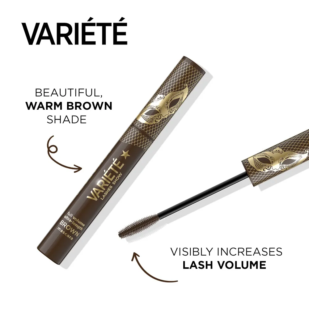 Eveline Cosmetics Variété mascara volume longueur marron