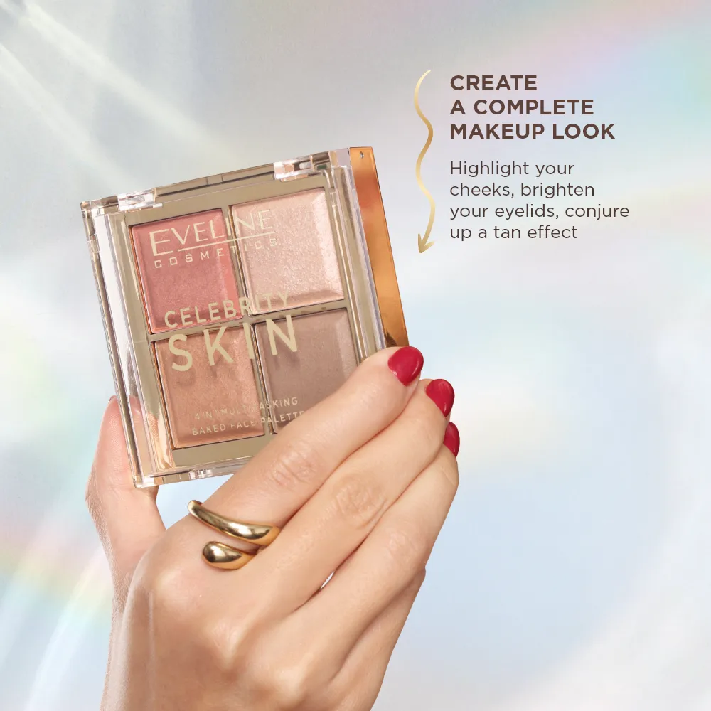 Eveline Celebrity palette contouring 3-en-1 satinée