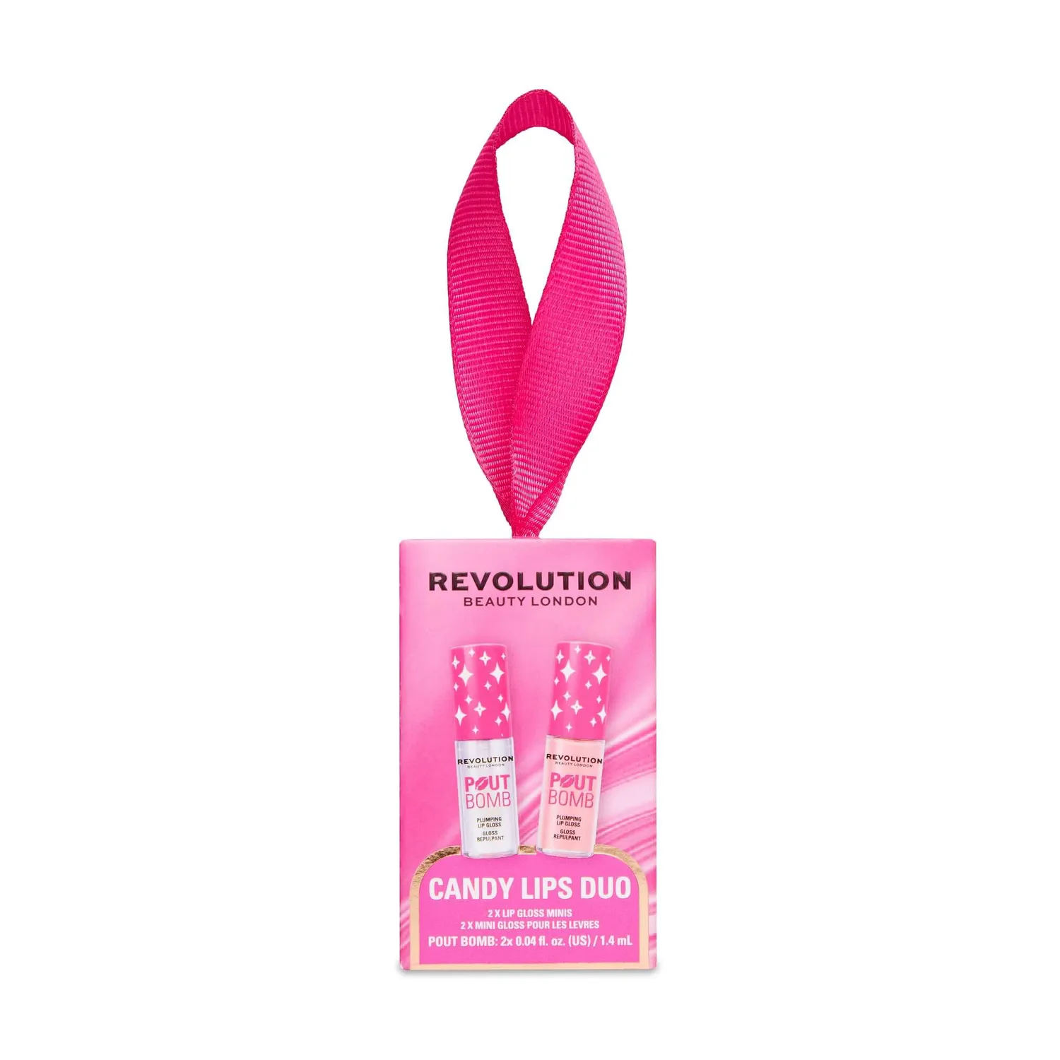 Revolution Candy Lips duo mini gloss repulpant rose et transparent