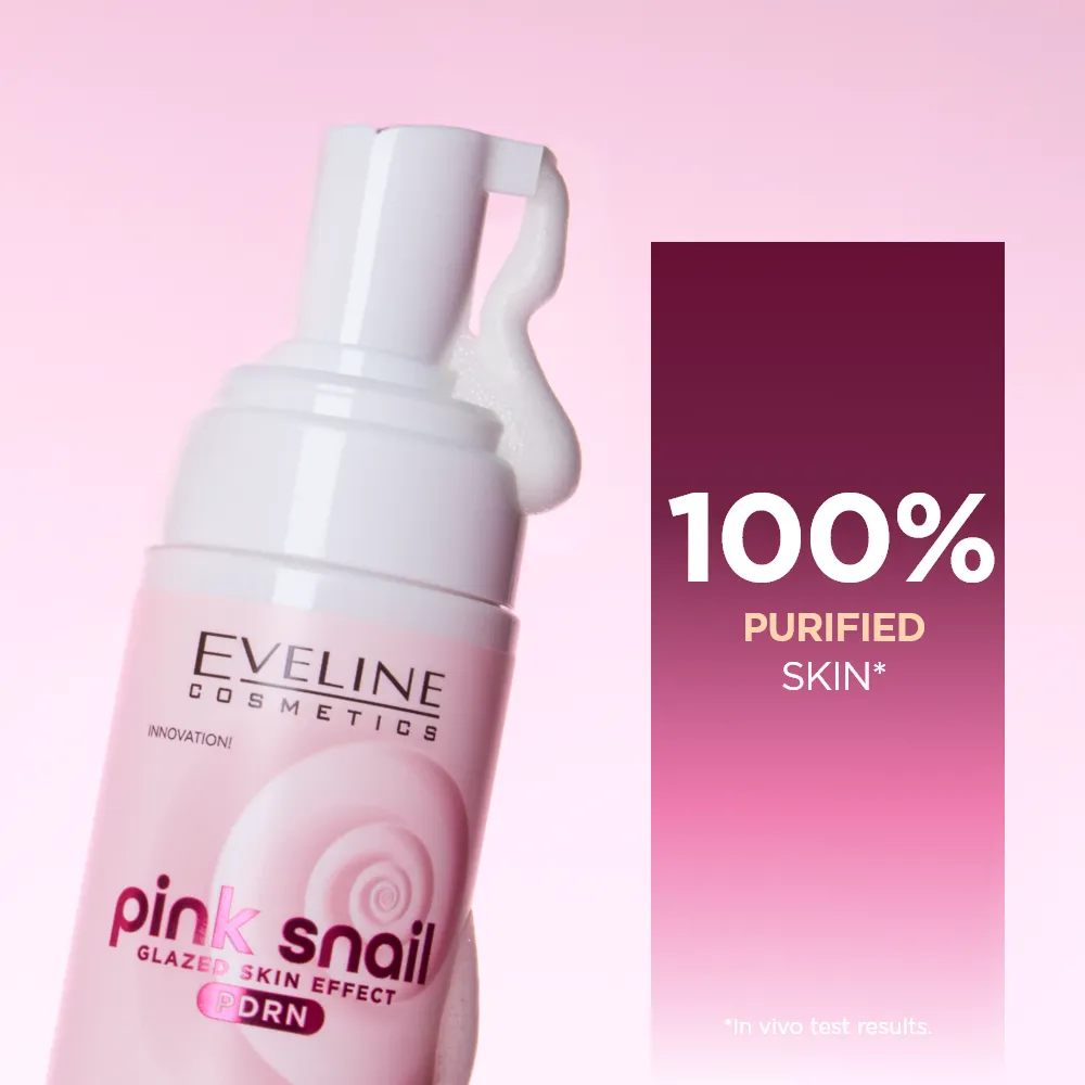 Eveline Pink Snail mousse nettoyante visage douce