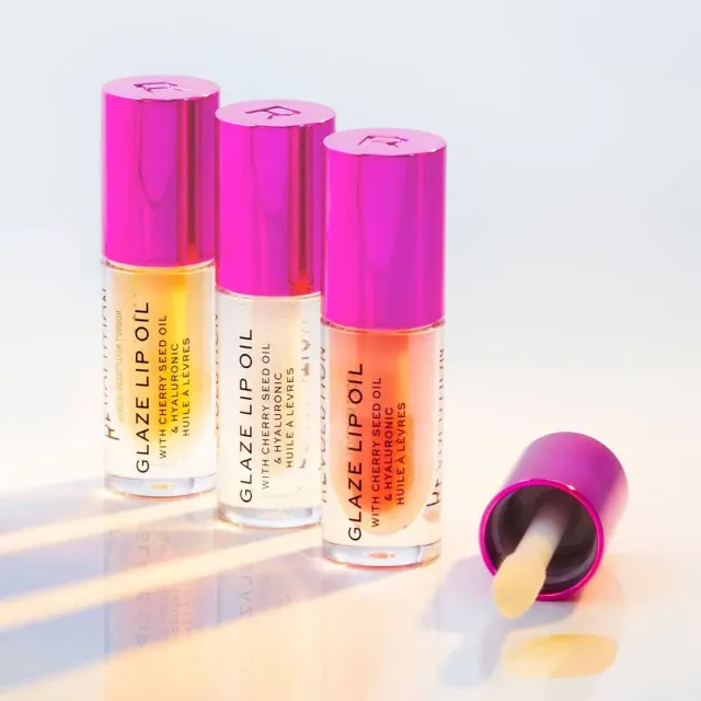 Revolution Glaze huile lèvres cerise hydratante