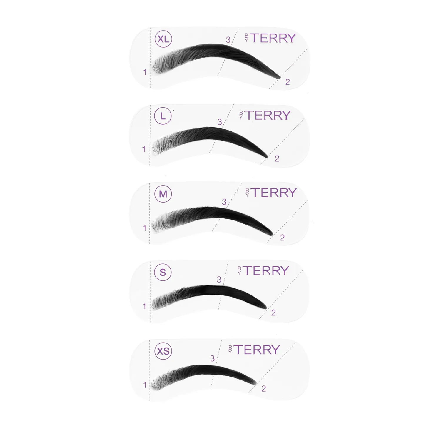 By Terry Tool-Expert pochoirs sourcils 5 formes réutilisables