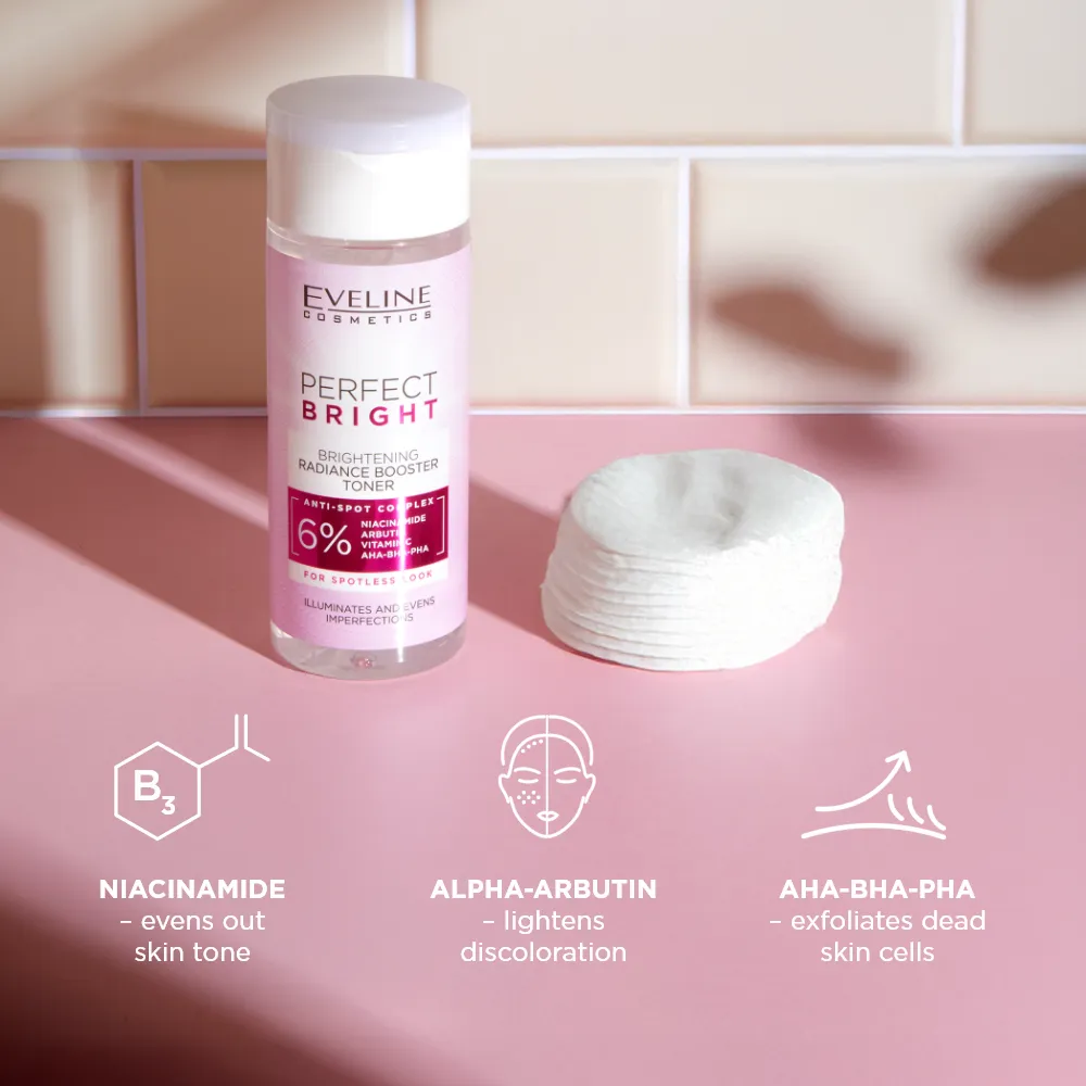 Eveline Perfect Bright lotion toner éclat anti-taches vegan
