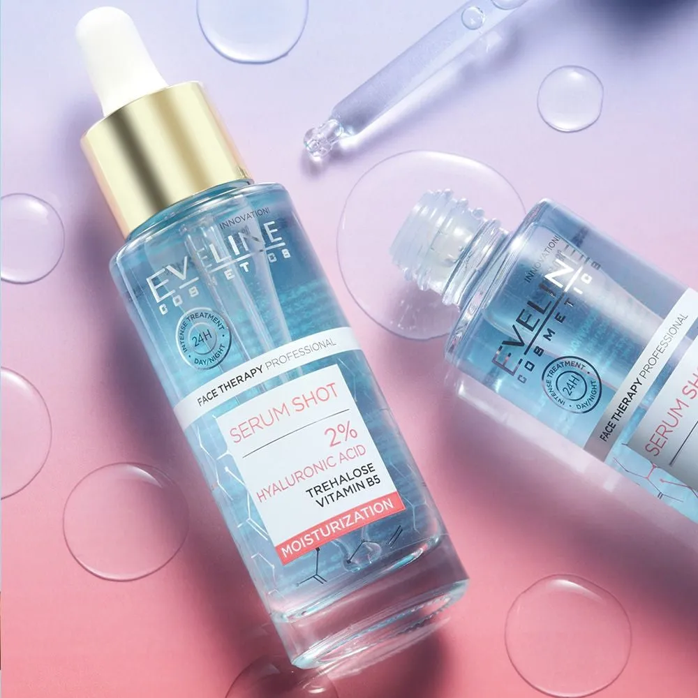 Eveline Serum Shot sérum visage acide hyaluronique 2% hydratant