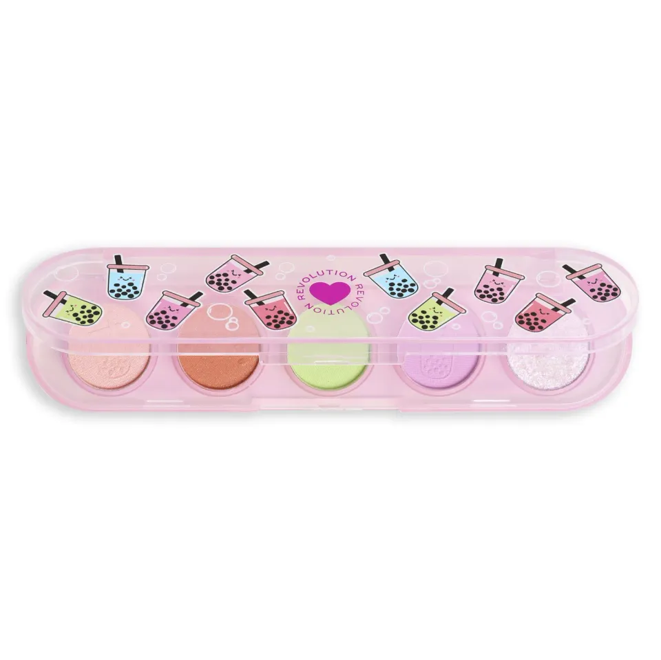 Revolution Bubble Tea Mini Matcha palette fards pastel