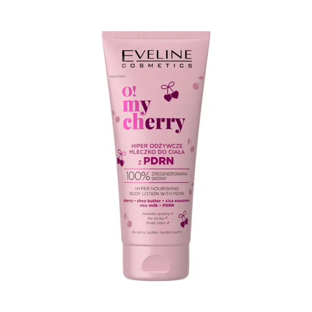 Eveline O! My Cherry lait corps nourrissant PDRN cerise