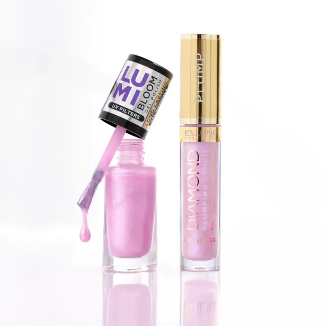 Eveline Cosmetics Amethyst Glow coffret lèvres ongles 2 pièces